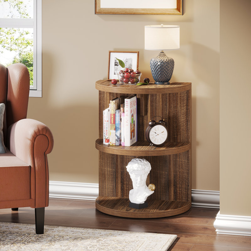 Floor shelf end table discount